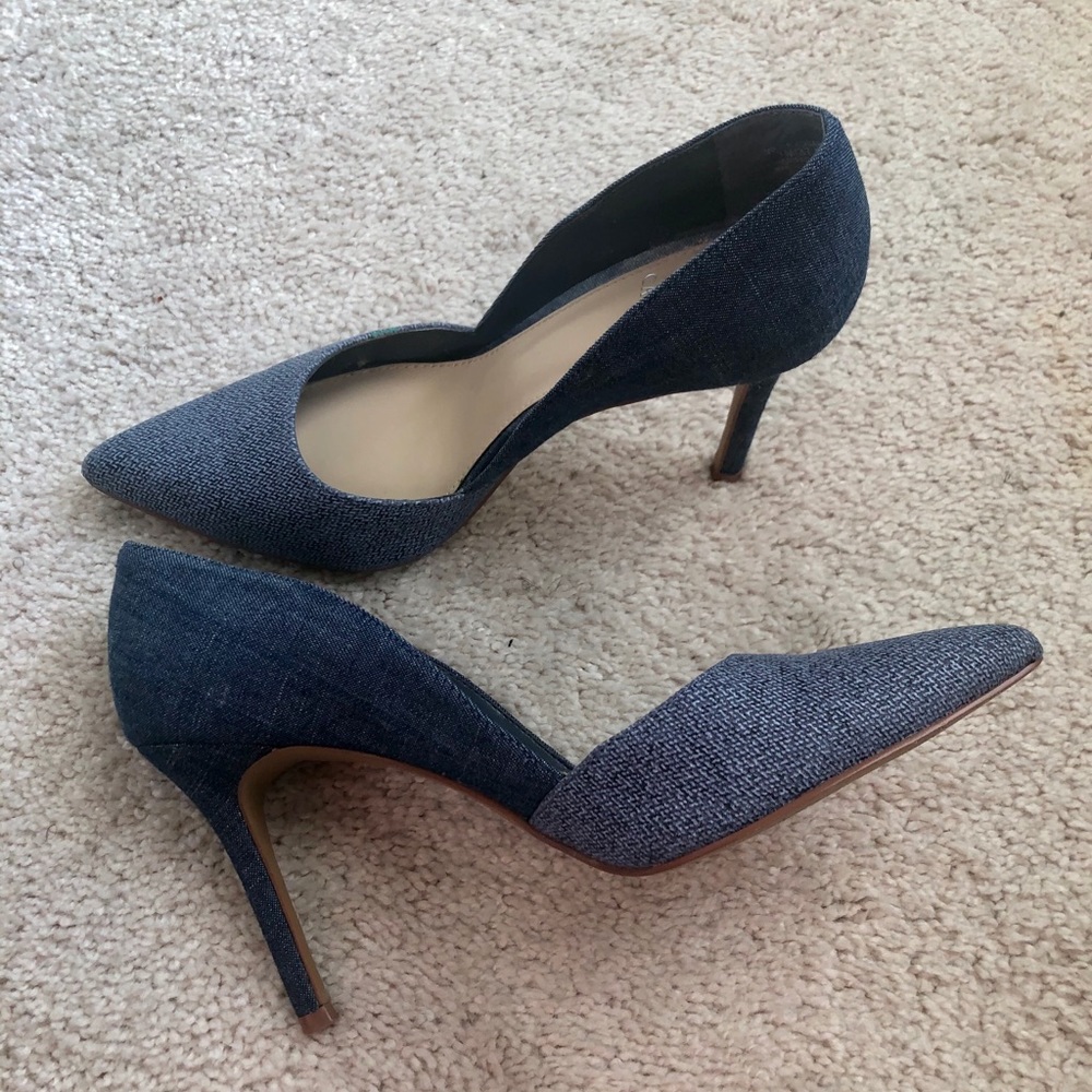 Dual Denim Pattern Vince Camuto Pumps